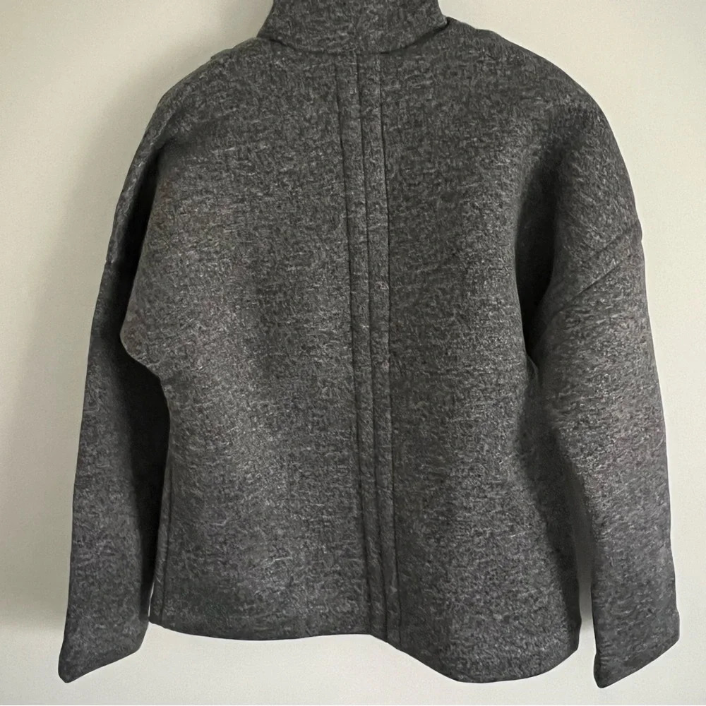 🆕 Robert Rodriguez Kate Neoprene Collared Jacket - Picture 5 of 7